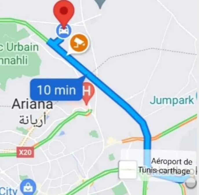 Studio, Cite La Gazelle ,Pas Jafar, Quartier Calme 10 Min De L'Aeroport Pres Du Technopark Экстерьер фото